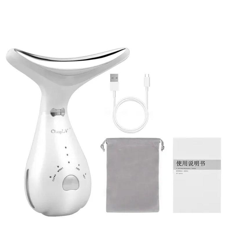 Neck Beauty Device Facial Massager LED Photon Machine Face Lifting Firming Neck Wrinkle Removing Whitening Skin Care Tool